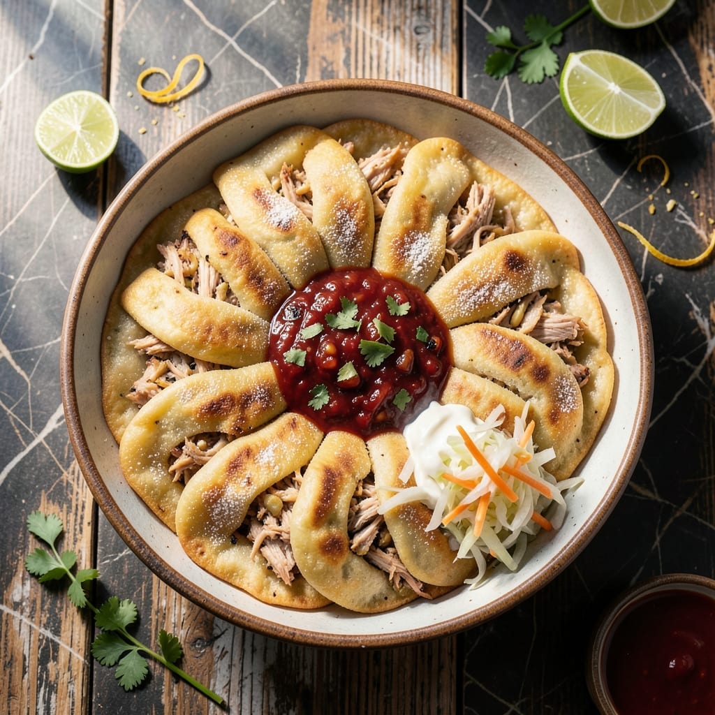 Chicken Pupusas Recipe: Stuffed Salvadoran Corn Cake Delight