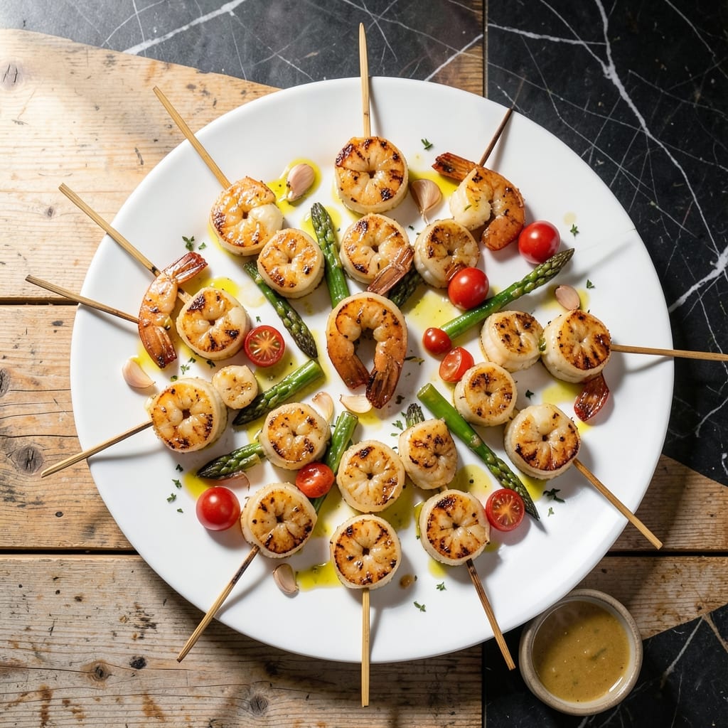 Carrabba's Shrimp and Scallop Spiedino Recipe: Wood-Grilled Seafood Skewers