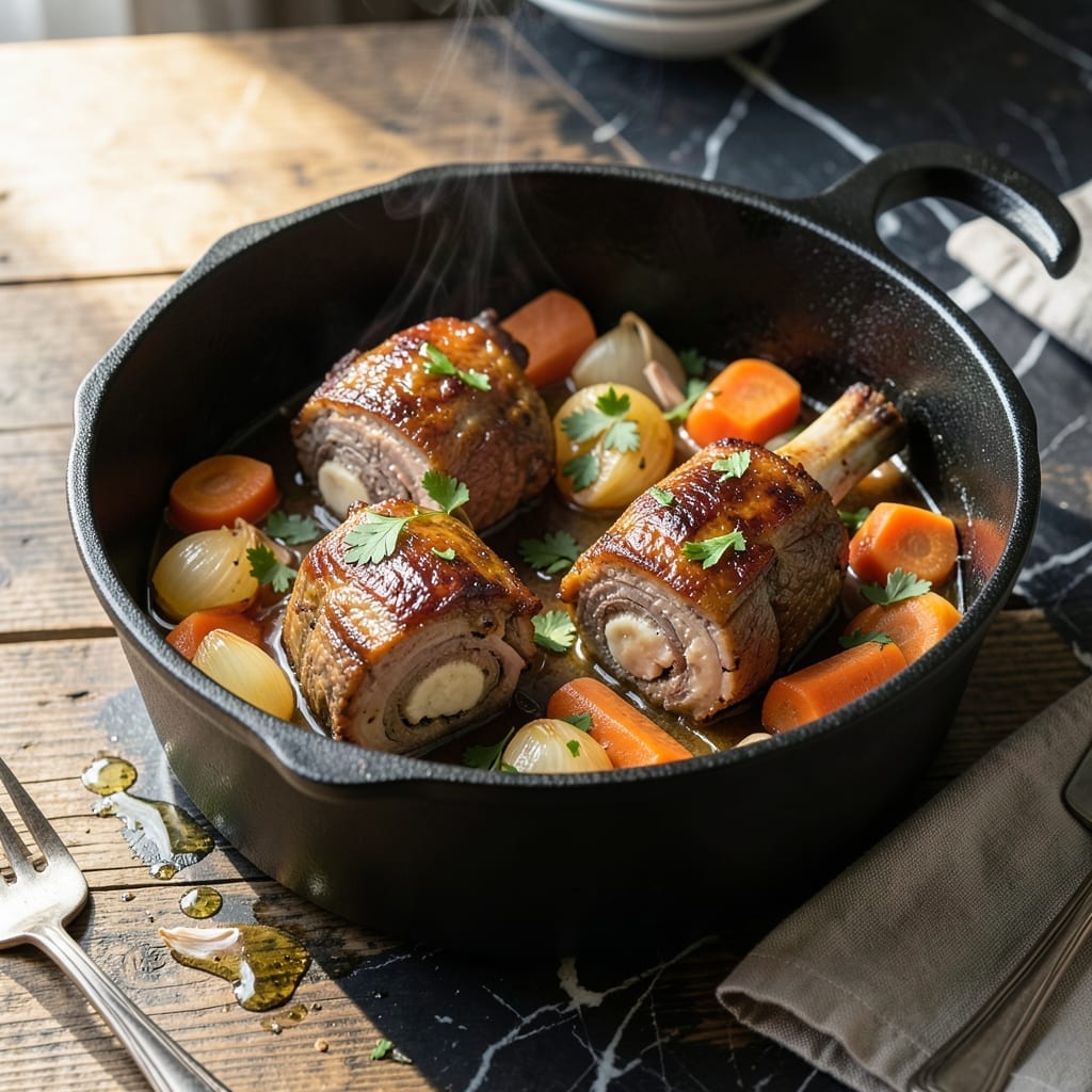 Recipe For Beef Shanks In Crock Pot: Slow-Cooked Richness With Garlic And Herbs
