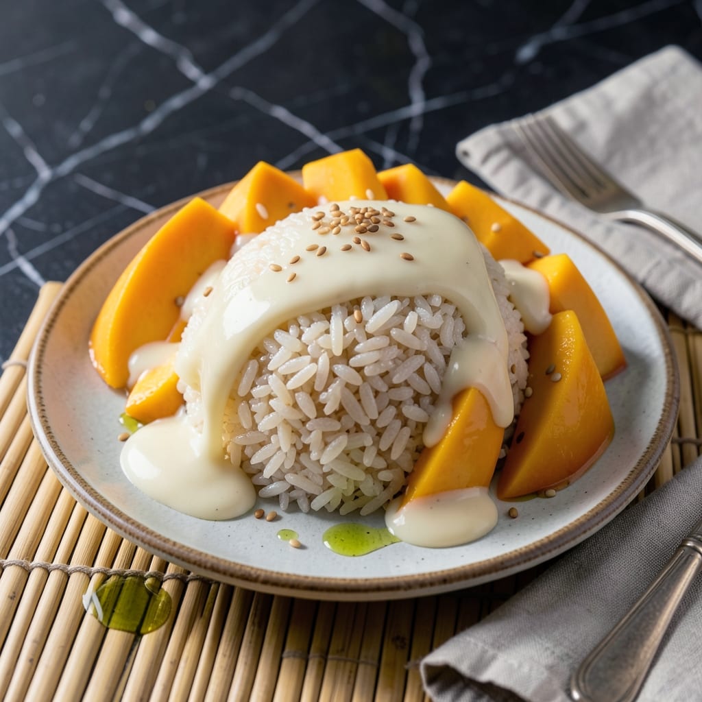 Mango Sticky Rice Recipe With Coconut Cream: Thai-Inspired Sweet and Creamy Delight Mango Sticky Rice Recipe With Coconut Cream: Thai-Inspired Sweet and Creamy Delight