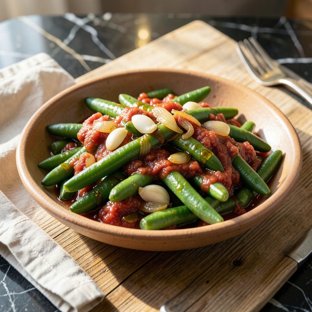 Fasolia Recipe Lebanese: Traditional Green Bean Stew With Tomato and Garlic