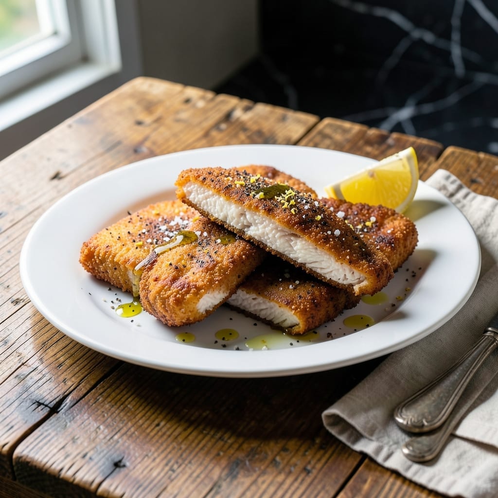 Recipe for Fried Grouper: Crispy Golden Fillets With Lemon Zest