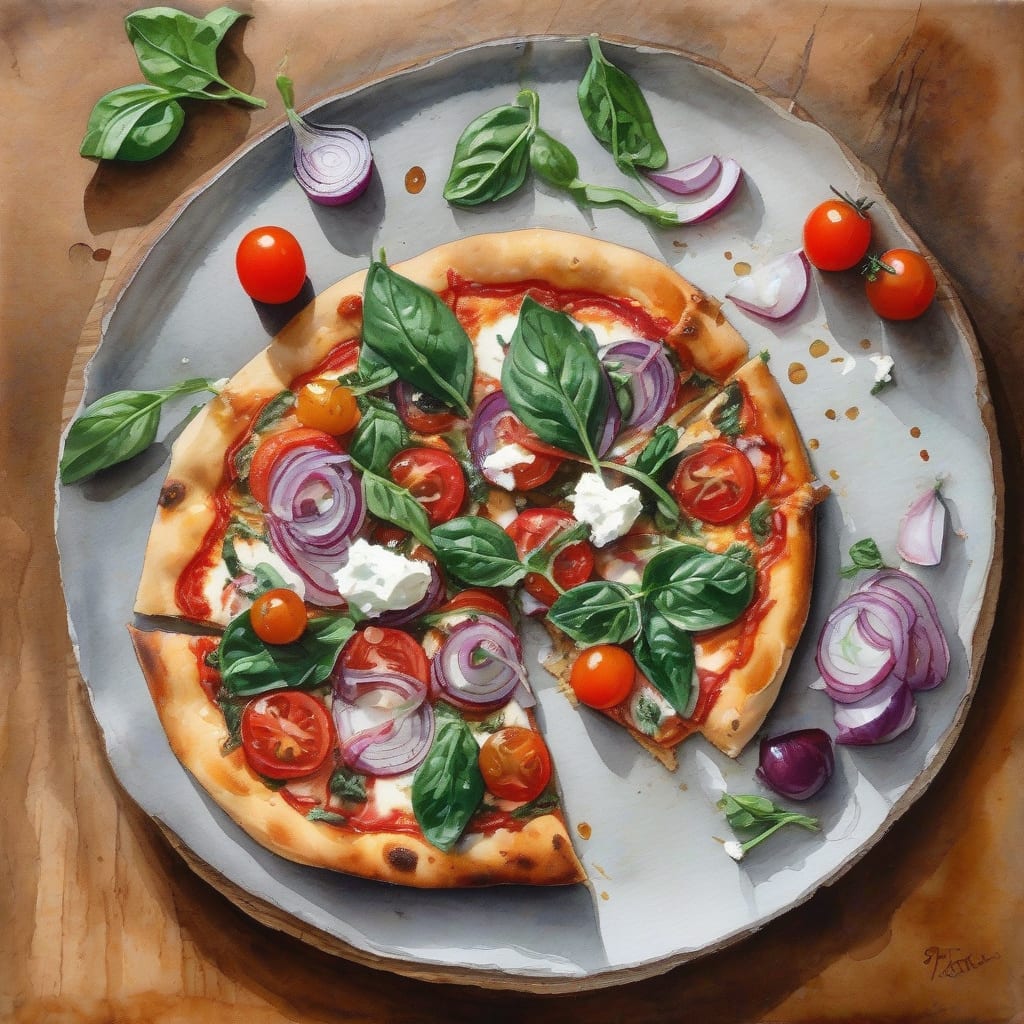 mediterranean goat cheese pizza recipe