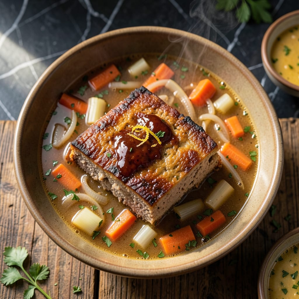 Meatloaf Recipe With Vegetable Soup: Hearty One-Pot Comfort Meal Meatloaf Recipe With Vegetable Soup: Hearty One-Pot Comfort Meal