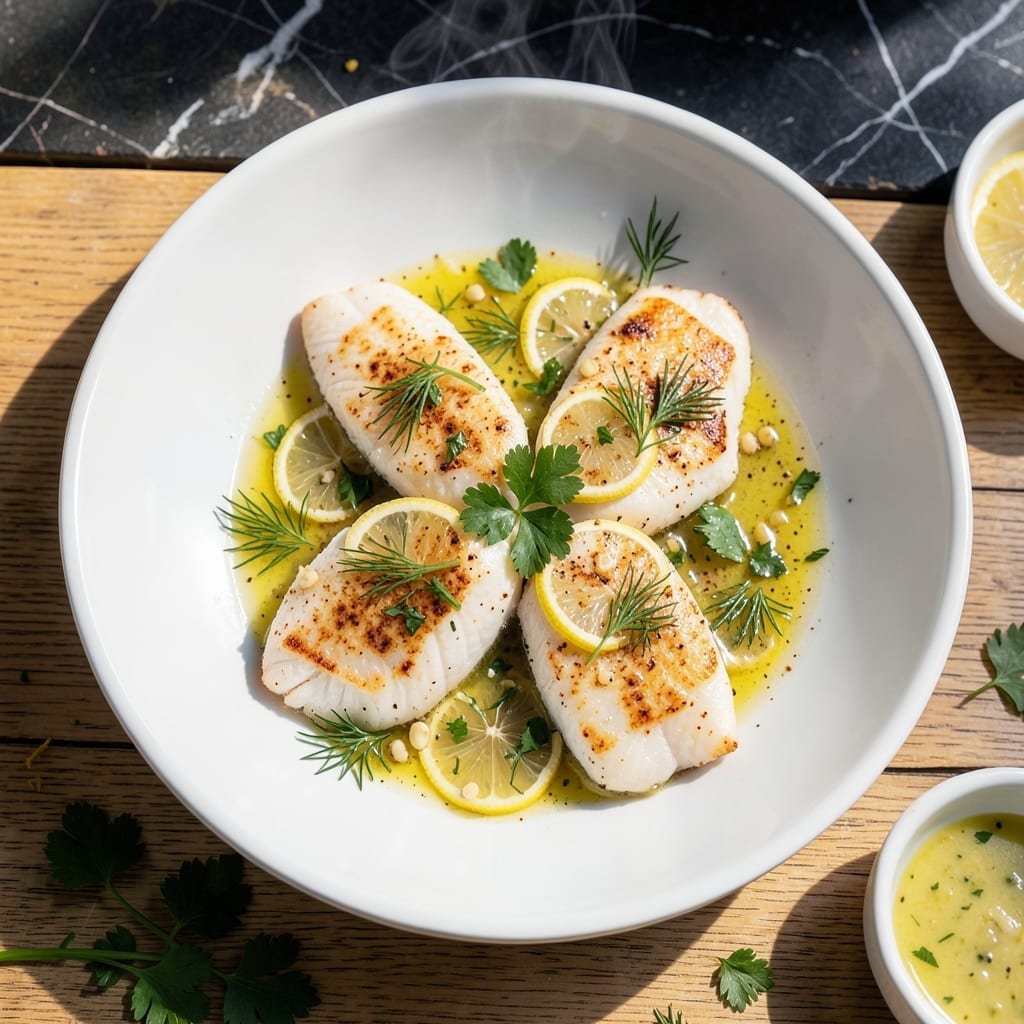 Broiled Flounder Recipe: Light and Flaky With Lemon-Herb Finish