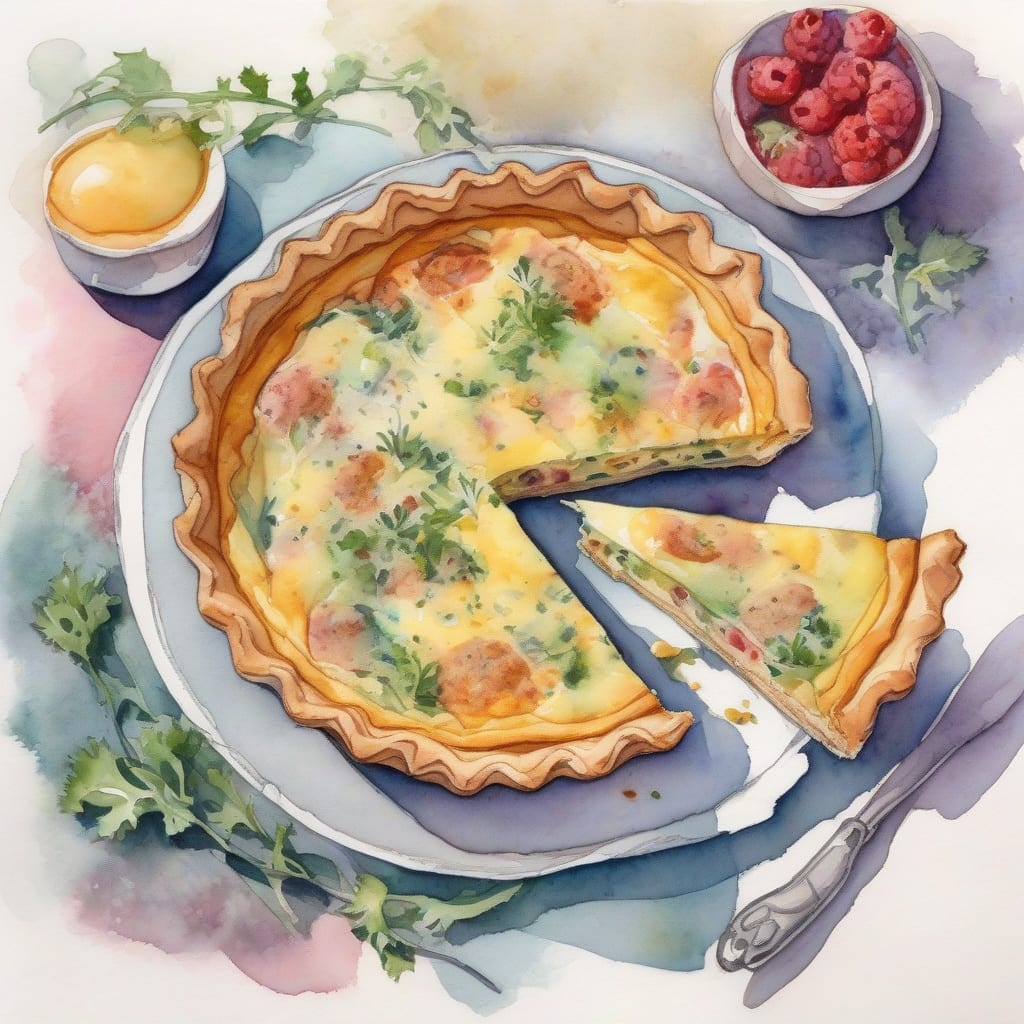 internal temp of quiche