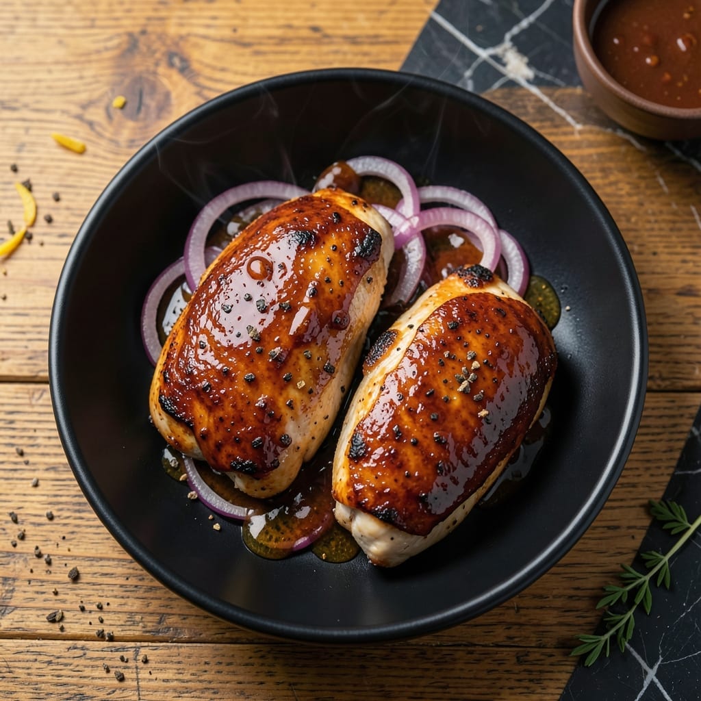 Barbecue Chicken Breast Recipe: Grill-Marked Juiciness With Honey Glaze
