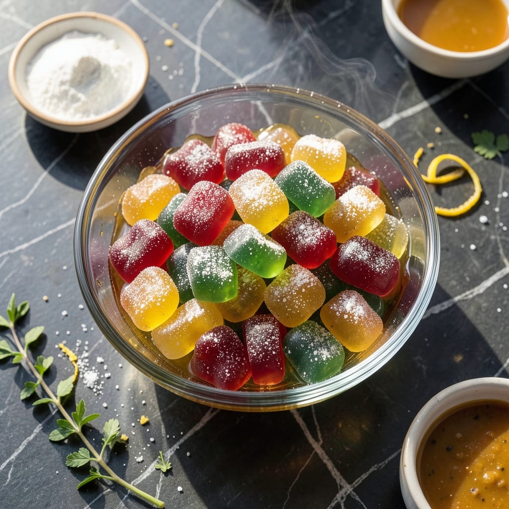 Pectin and Gelatin Gummies Recipe: Chewy Sweetness with Glossy Finish