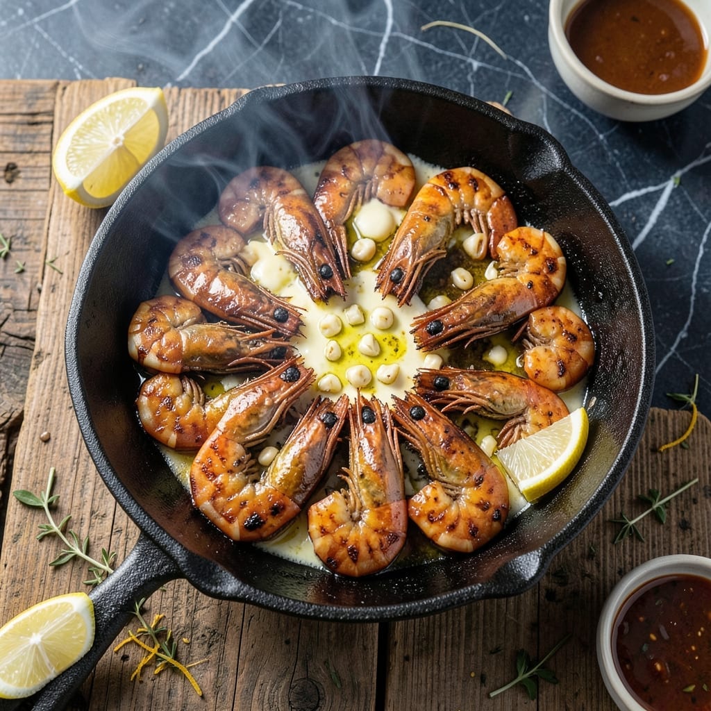 Barbecue Shrimp on the Grill Recipe: Charred and Buttery Flavor Infusion