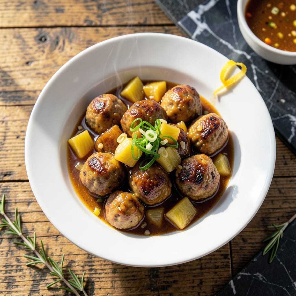 Sweet And Sour Sauce Recipe Pineapple Meatballs: Tangy Glazed Bites With Tropical Flavor