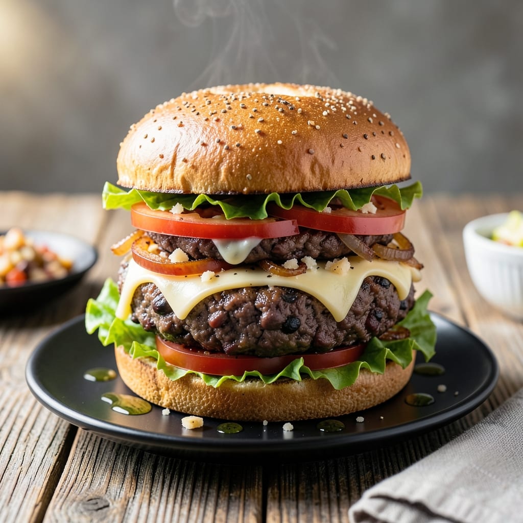 Keto Burger Recipe Veg: Juicy Plant-Based Patties With Cheesy Toppings
