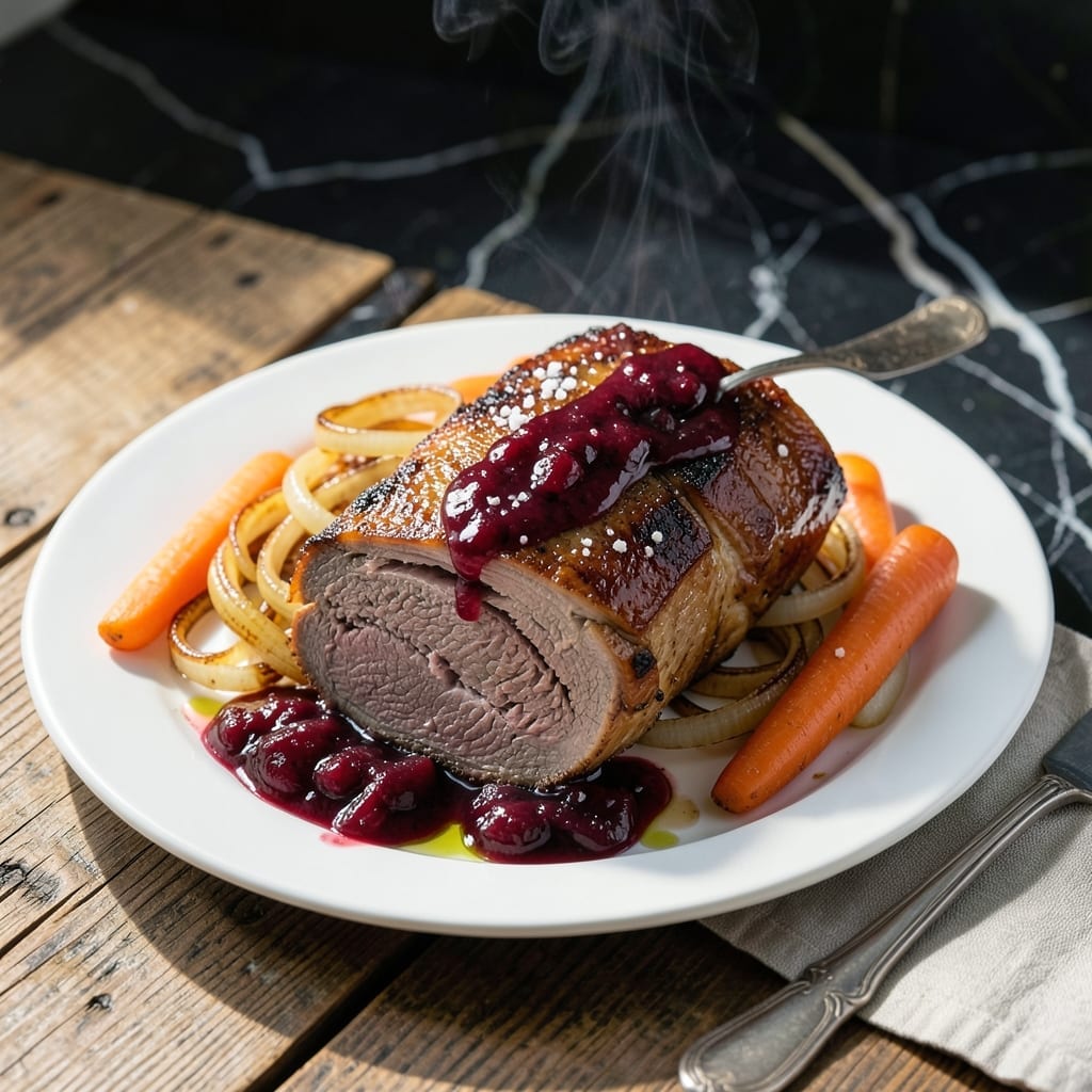 Pot Roast Recipe With Cranberry Sauce: Holiday Feast with Sweet-Tart Glaze