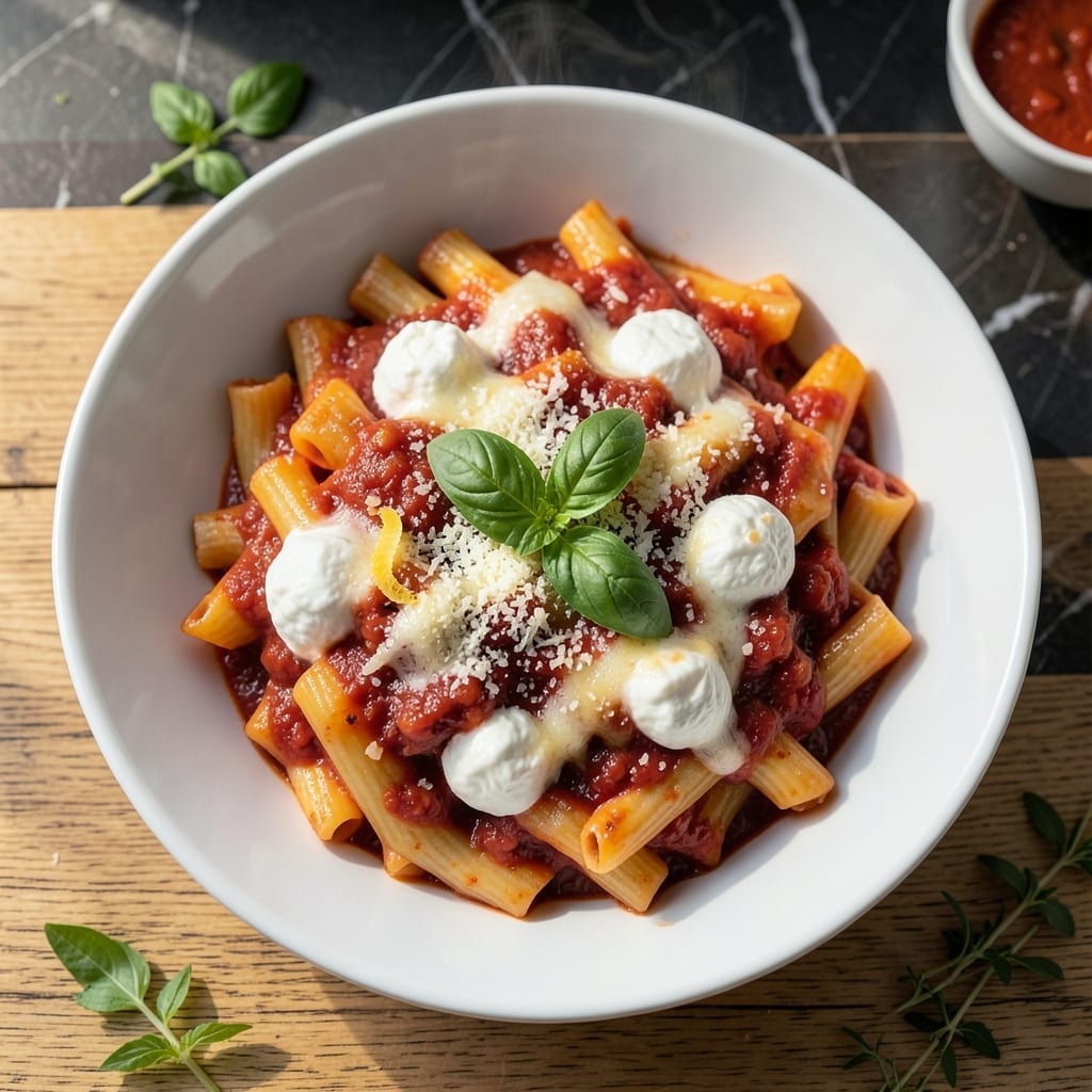 Baked Ziti Recipe With Ricotta: Three-Cheese Layers of Baked Bliss