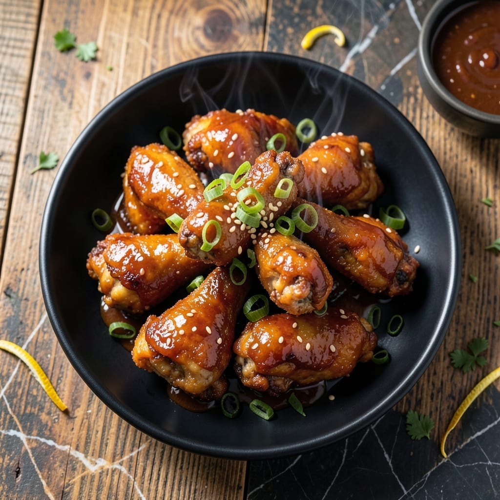 Honey Barbecue Chicken Wings Recipe: Sticky Glaze With Charred Tips