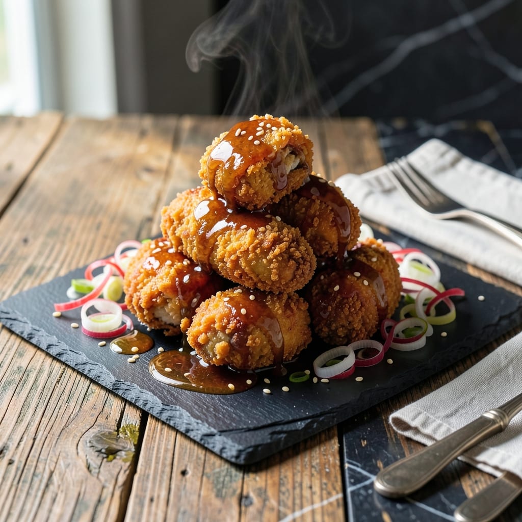 Korean Fried Chicken Recipe Tasty: Double Crispy Gochujang Glazed Bites