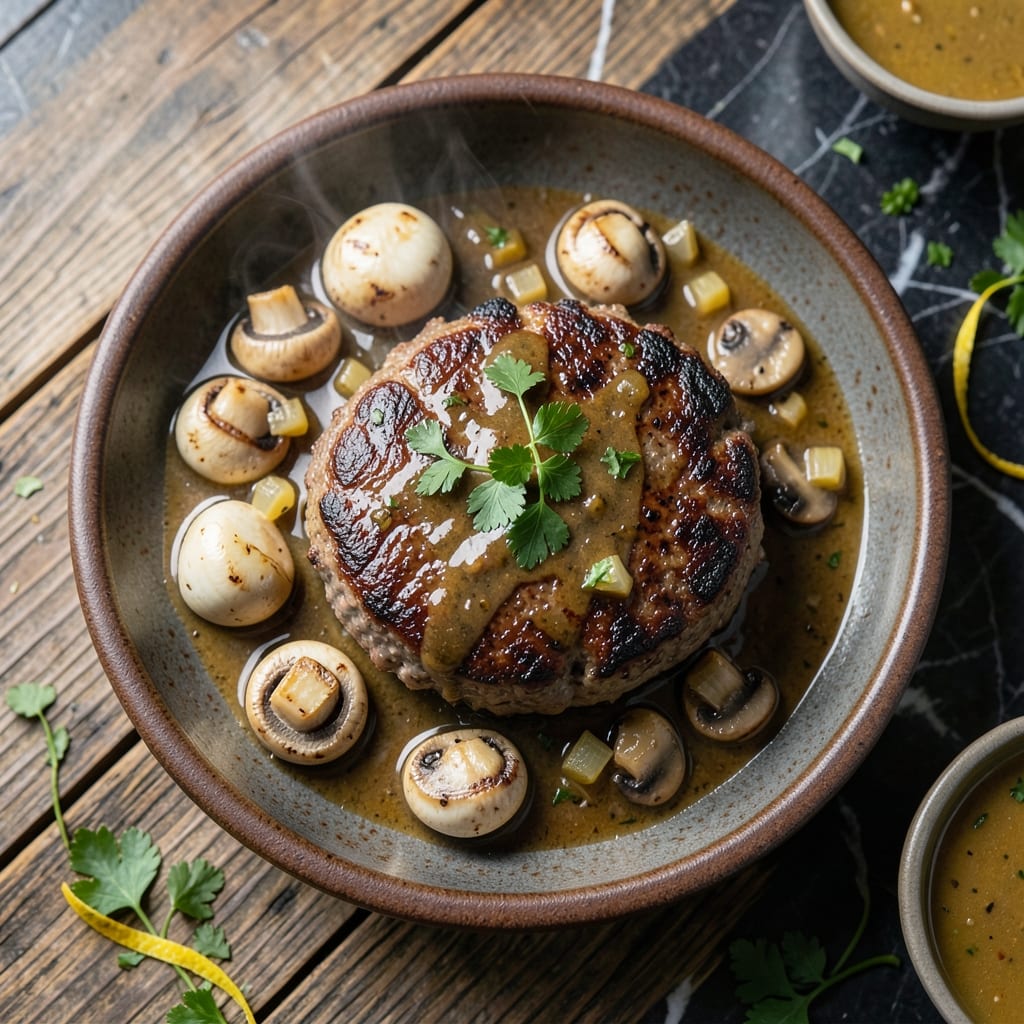 Salisbury Steak Recipe Cooked in Oven: Savory Gravy-Smothered Classic