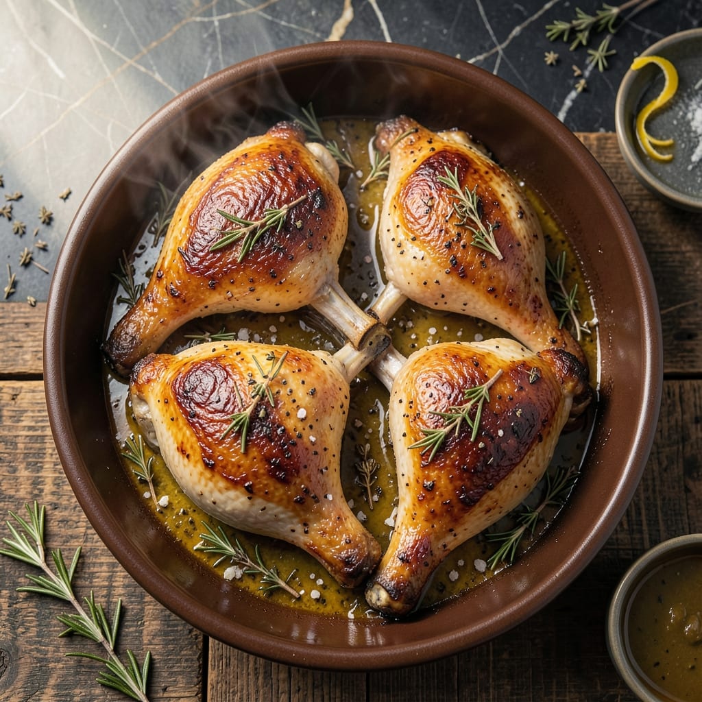 Recipe for Oven Roasted Turkey Thighs: Herb-Infused Crispy Skin and Juicy Meat