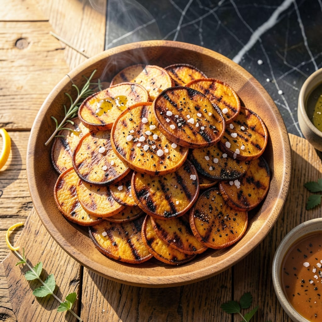 Grilled Sweet Potato Chips Recipe: Crispy Edges With Caramelized Sweetness