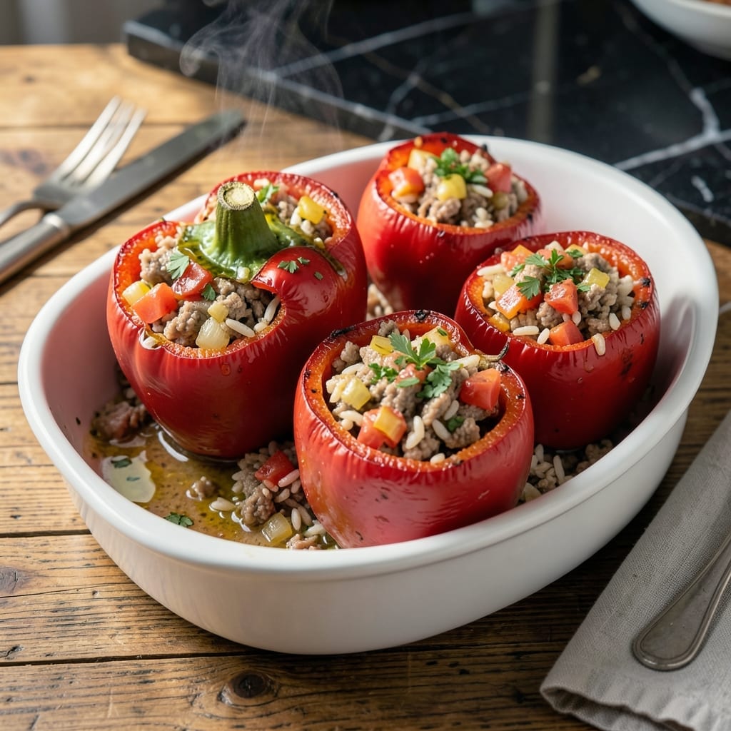 Stuffed Bell Peppers Recipe Ground Turkey: Savory Lean Fill With Bold Spices
