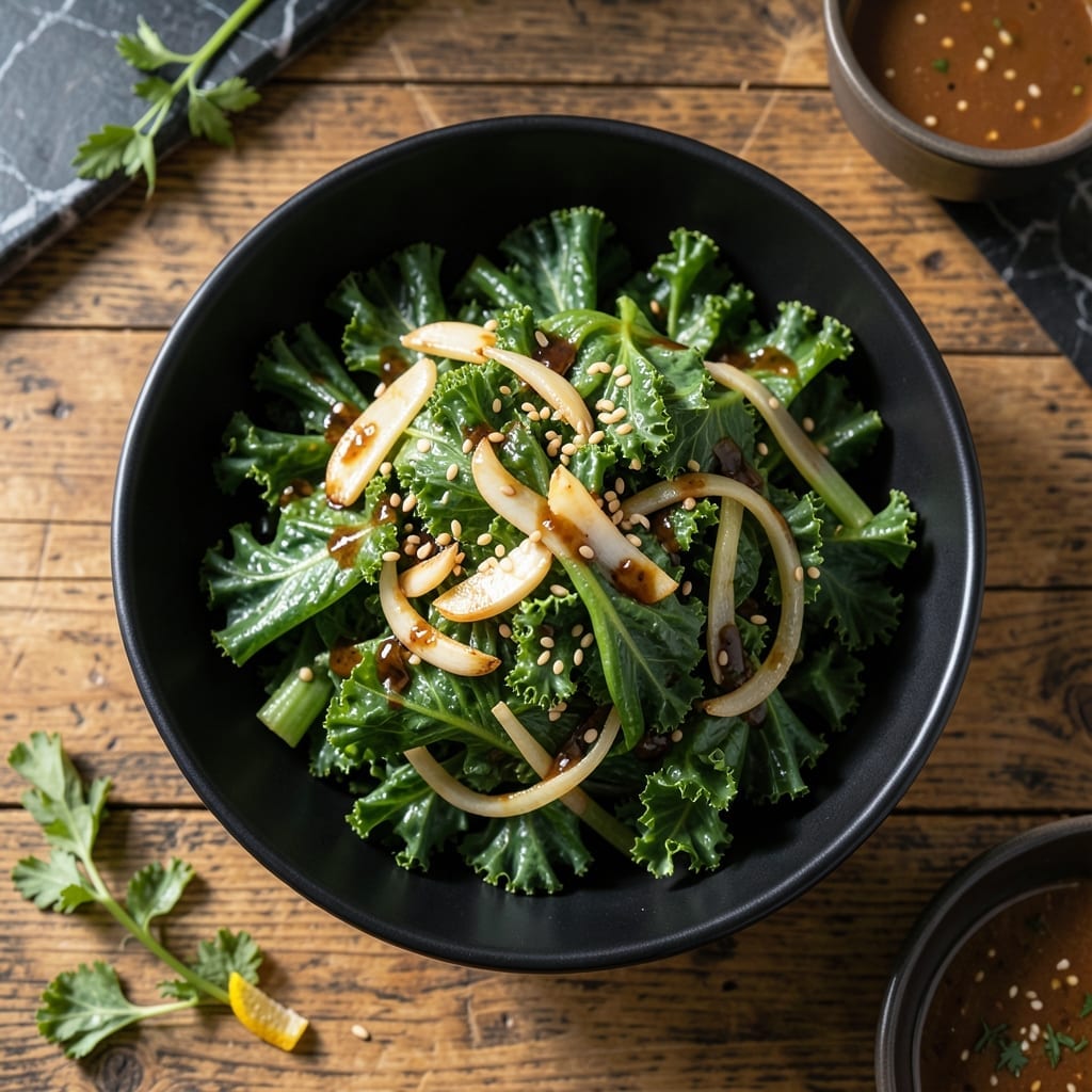 Bibibop Kale Recipe: Asian-Inspired Massaged Greens With Sesame Crunch