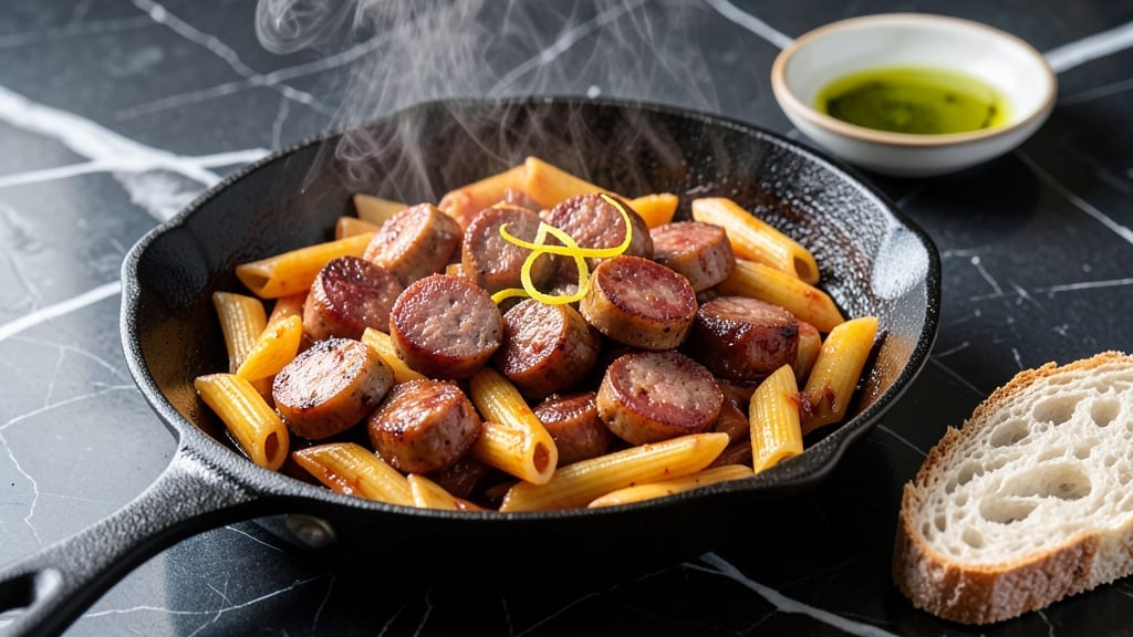 Hillshire Farms Smoked Sausage and Penne Pasta Recipe: One-Pot Creamy Comfort in 25 Minutes Hillshire Farms Smoked Sausage and Penne Pasta Recipe: One-Pot Creamy Comfort in 25 Minutes