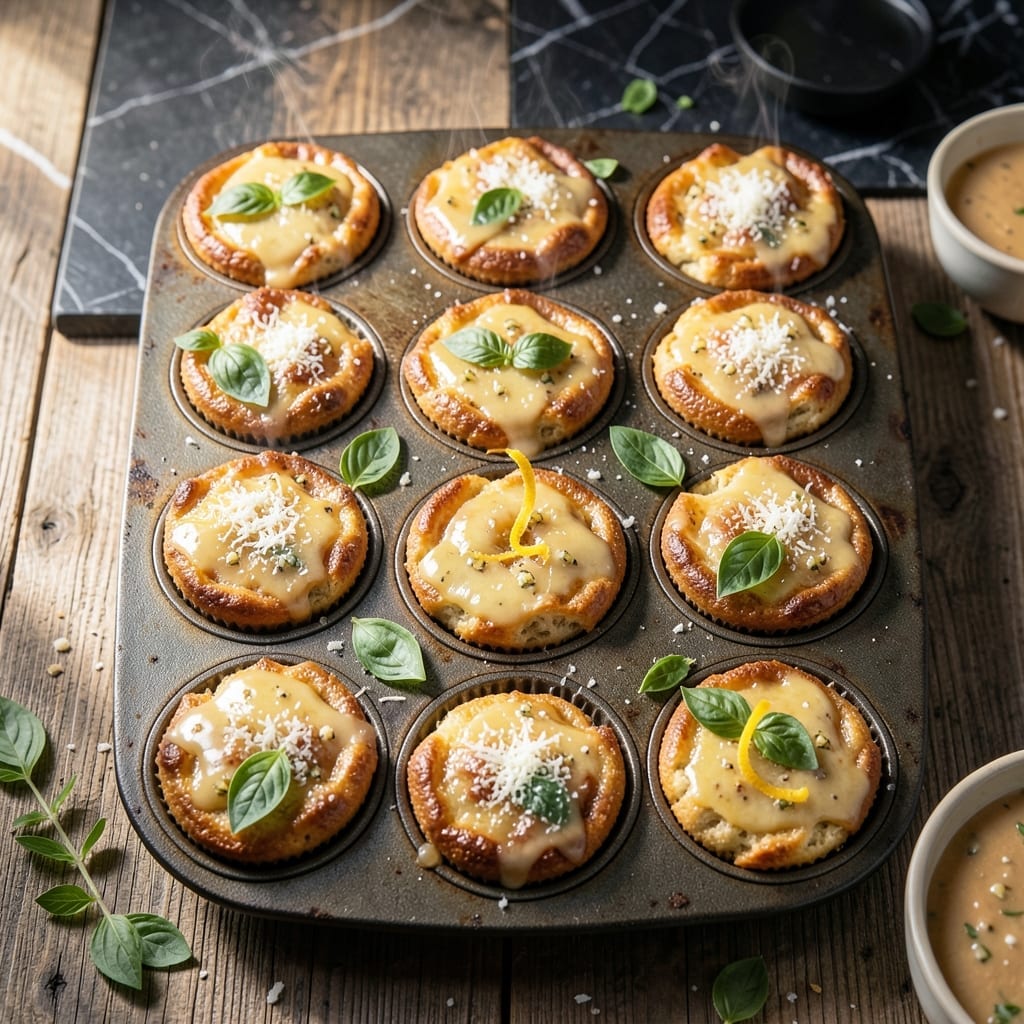 Garlic Butter Pizza Cupcakes Recipe Easy: Bite-Sized Party Favorites