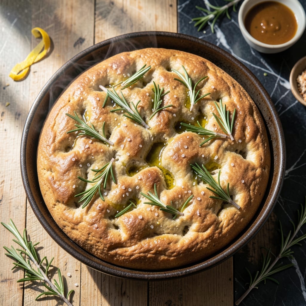 Alexandra's Kitchen Sourdough Focaccia Bread Recipe: Olive Oil-Infused Pillowy Delight