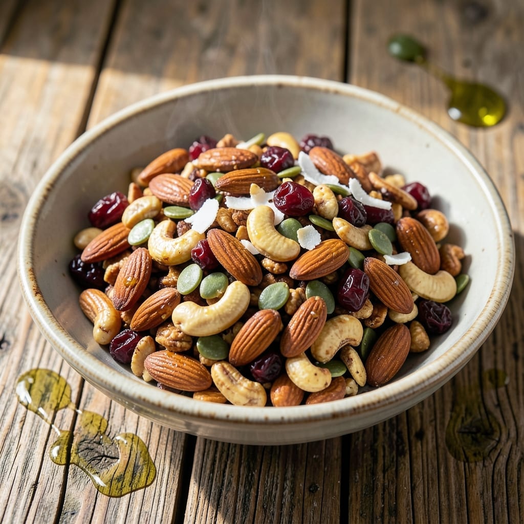 Roasted Trail Mix Recipe: Crunchy Sweet and Salty Snack Blend