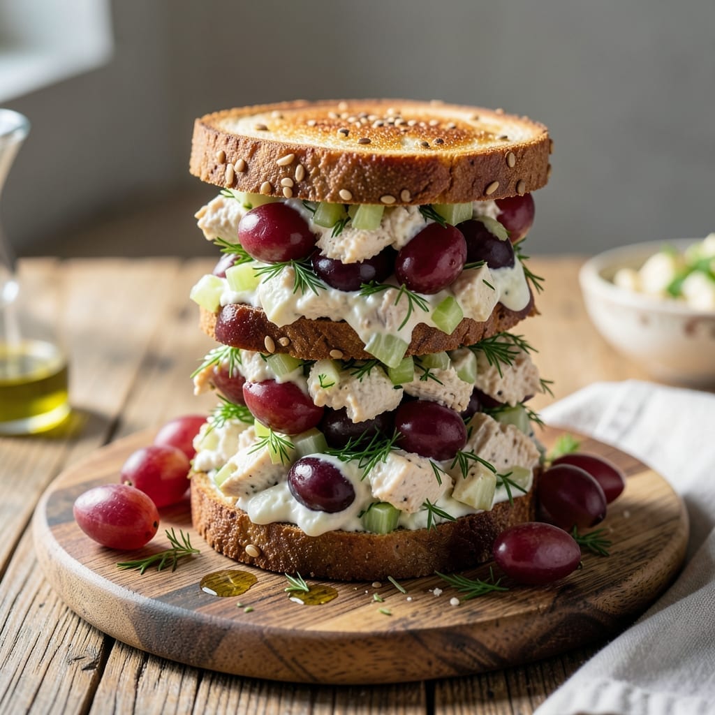 Healthy Chicken Salad Sandwich Recipe No Mayo: Greek Yogurt Dressing With Herbs