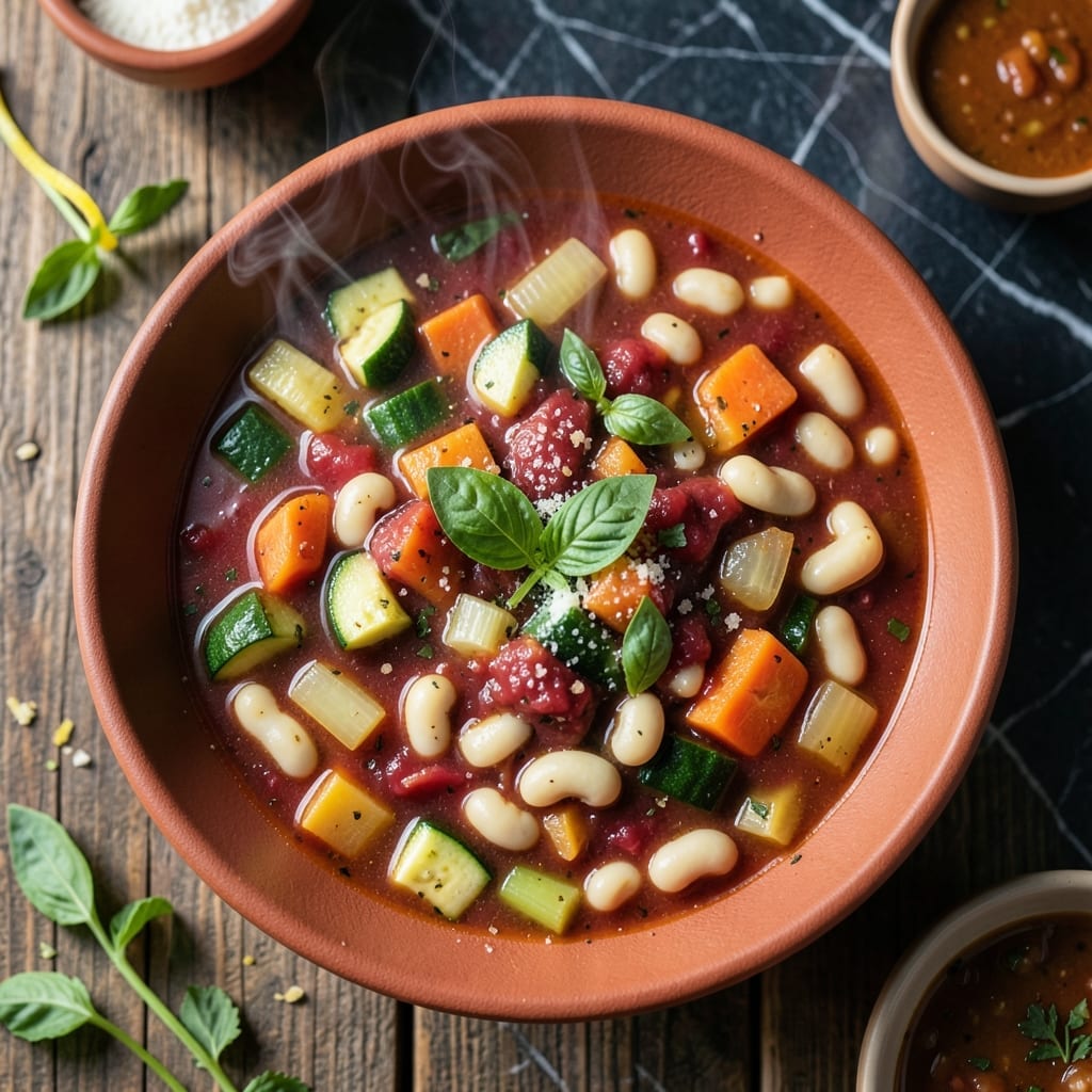 Authentic Italian Minestrone Soup Recipe Giada: Rustic Veggies in Rich Broth