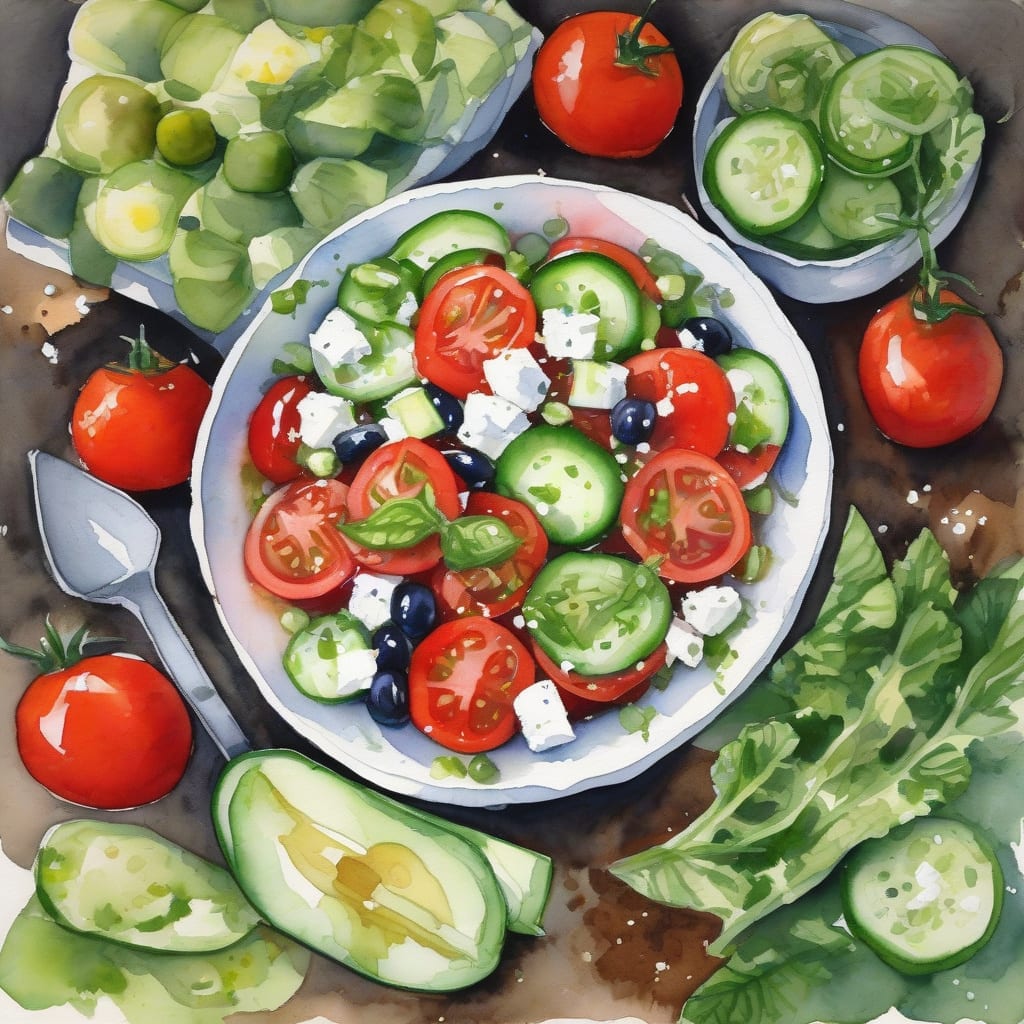 greek salad recipe no lettuce
