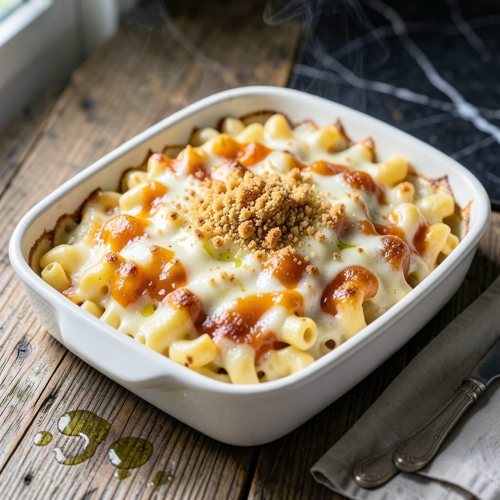 Homemade Baked Macaroni And Cheese Recipe With Velveeta: Ultra Creamy Cheese Pull Every Time
