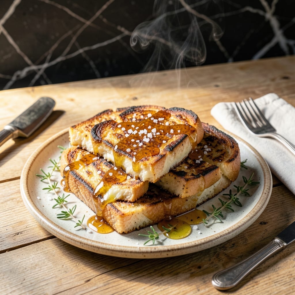 Brazilian Grilled Cheese With Honey Recipe: Melty Queijo Coalho With Golden Drizzle