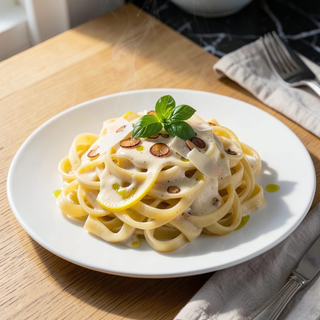 Great American Recipe Lemon Pasta: Zesty Citrus Ribbons With Garlic Butter