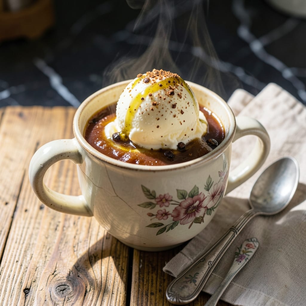 Hot Buttered Rum Recipe With Ice Cream: Boozy Spiced Dessert in a Glass