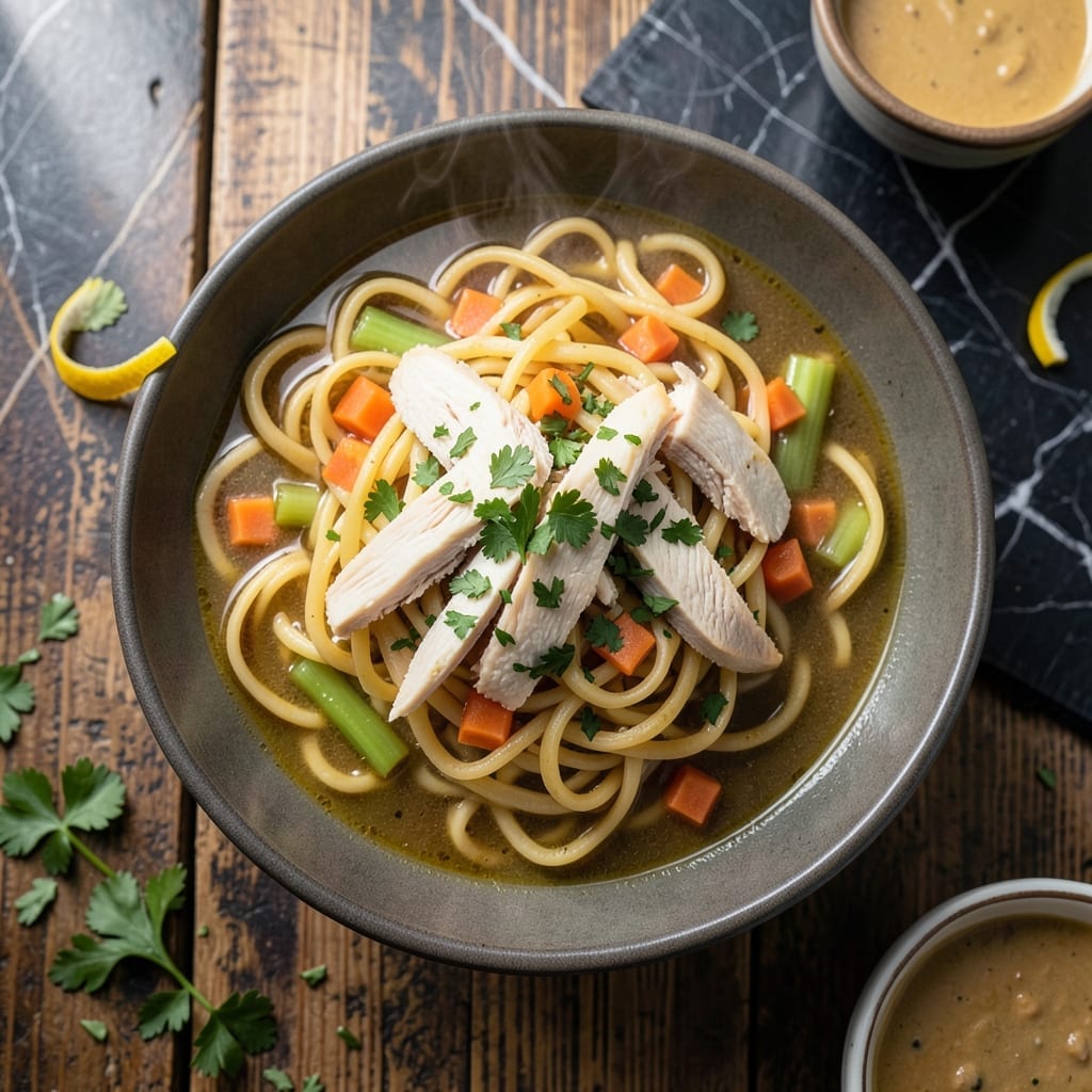 Recipe for Homemade Noodles for Chicken Noodle Soup: Egg-Rich Ribbons for Hearty Broth