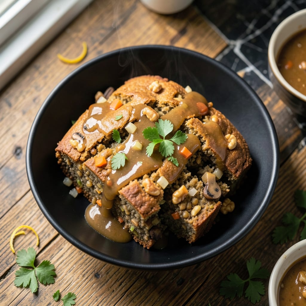 Lentil Nut Loaf Recipe Vegan: Savory Plant-Based Centerpiece with Nutty Depth