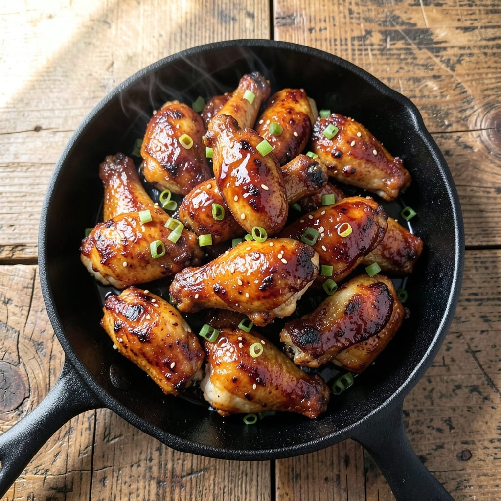 Barbecued Chicken Wings Recipe: Smoky Caramelized Glaze for Game Day