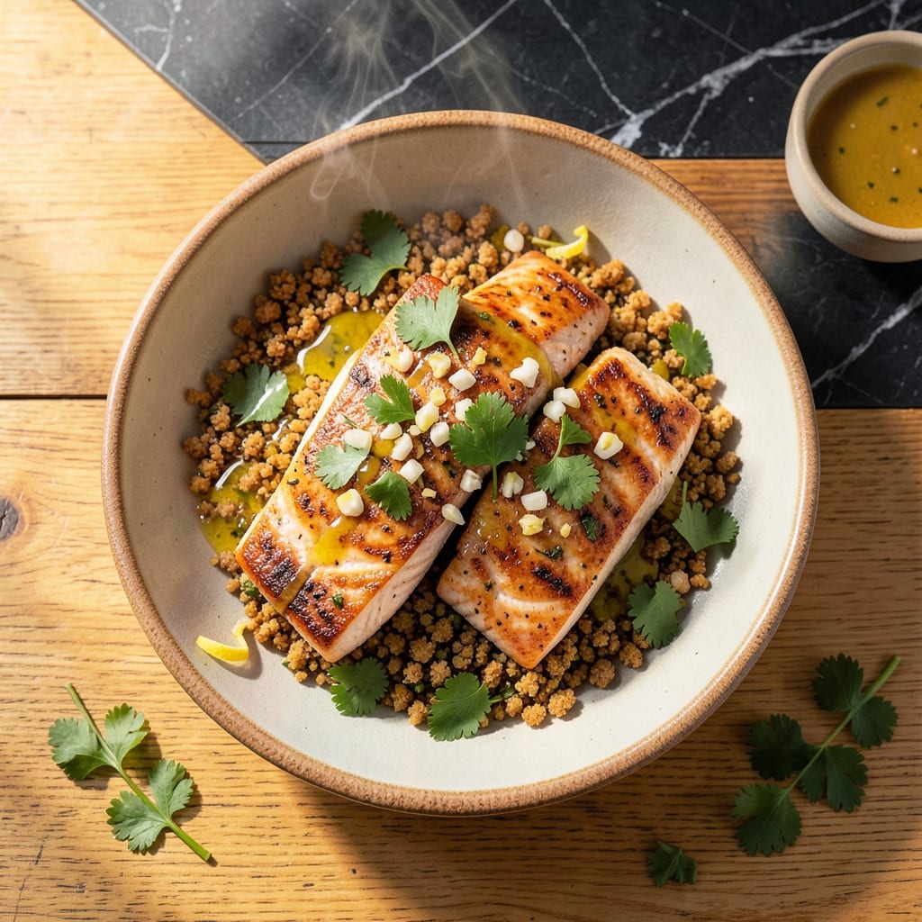 Portuguese Salmon Recipe: Zesty Lemon and Herb Crust