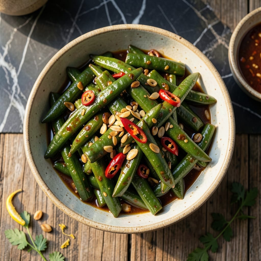 Long Beans Recipe Vegetarian: Stir-Fried Crunch with Garlic and Chili