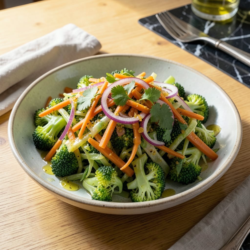 Broccoli Slaw Recipe Without Mayo: Crunchy Tang with Lemon Zest