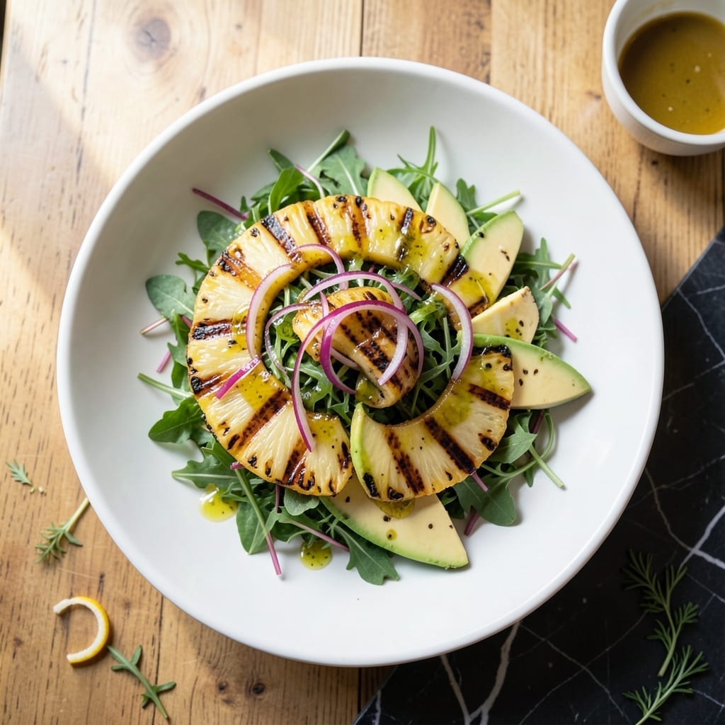 Grilled Pineapple Salad Recipe: Tropical Char Meets Fresh Greens