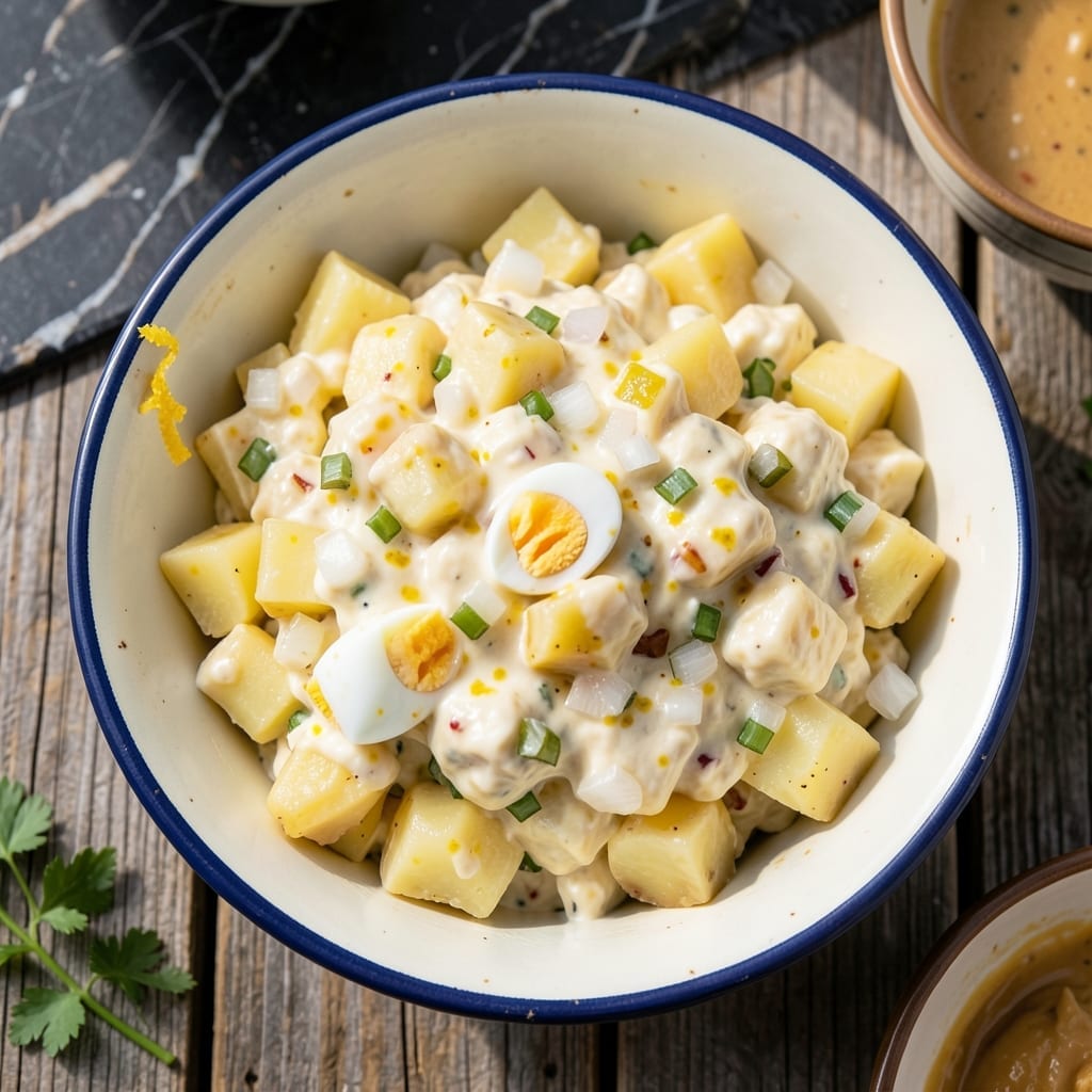 Mark's Feed Store Potato Salad Recipe: Tangy Mustard and Egg Enriched Creaminess