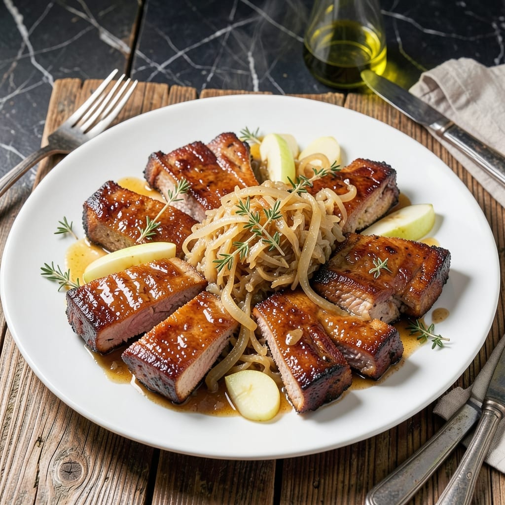 Instant Pot Recipe for Pork Ribs and Sauerkraut: German-Style Tangy Tender Feast