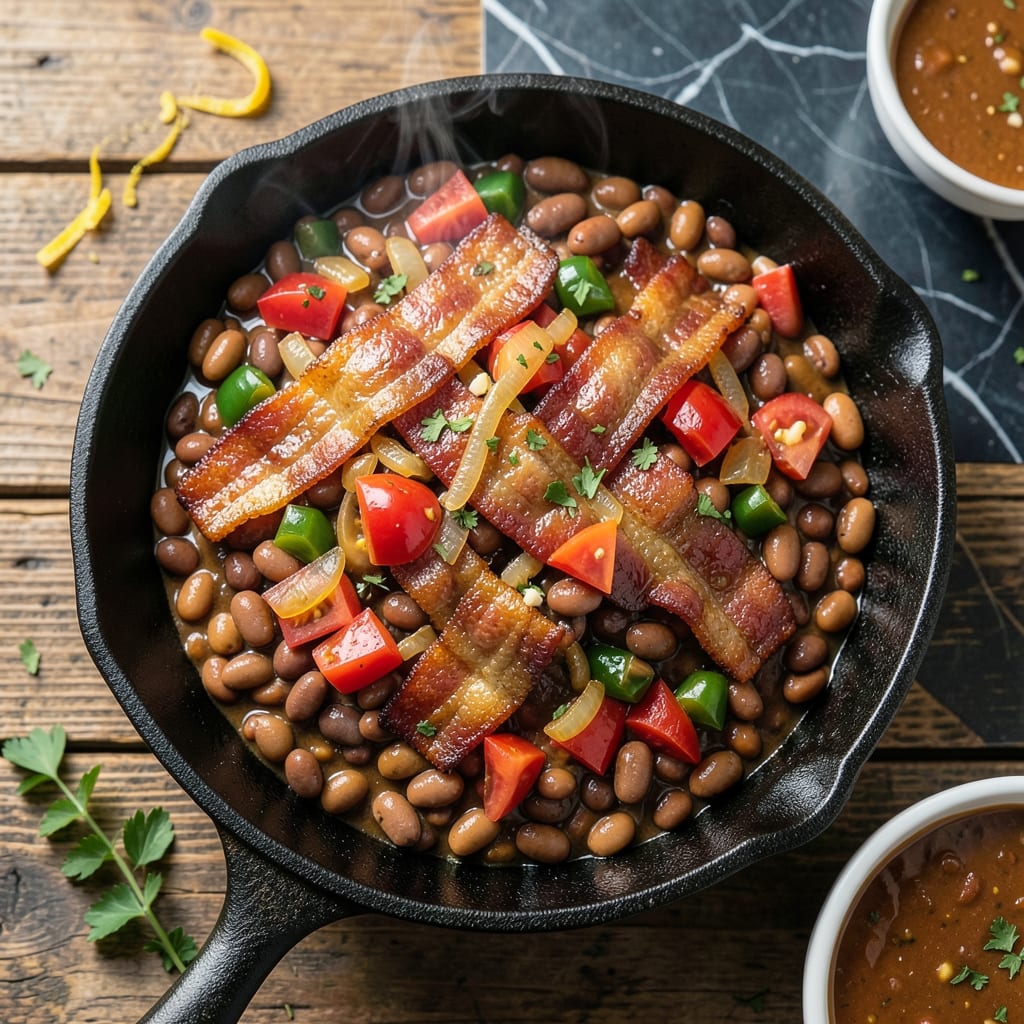 Old Fashioned Cowboy Beans Recipe With Bacon: Smoky Sweet Baked Tradition
