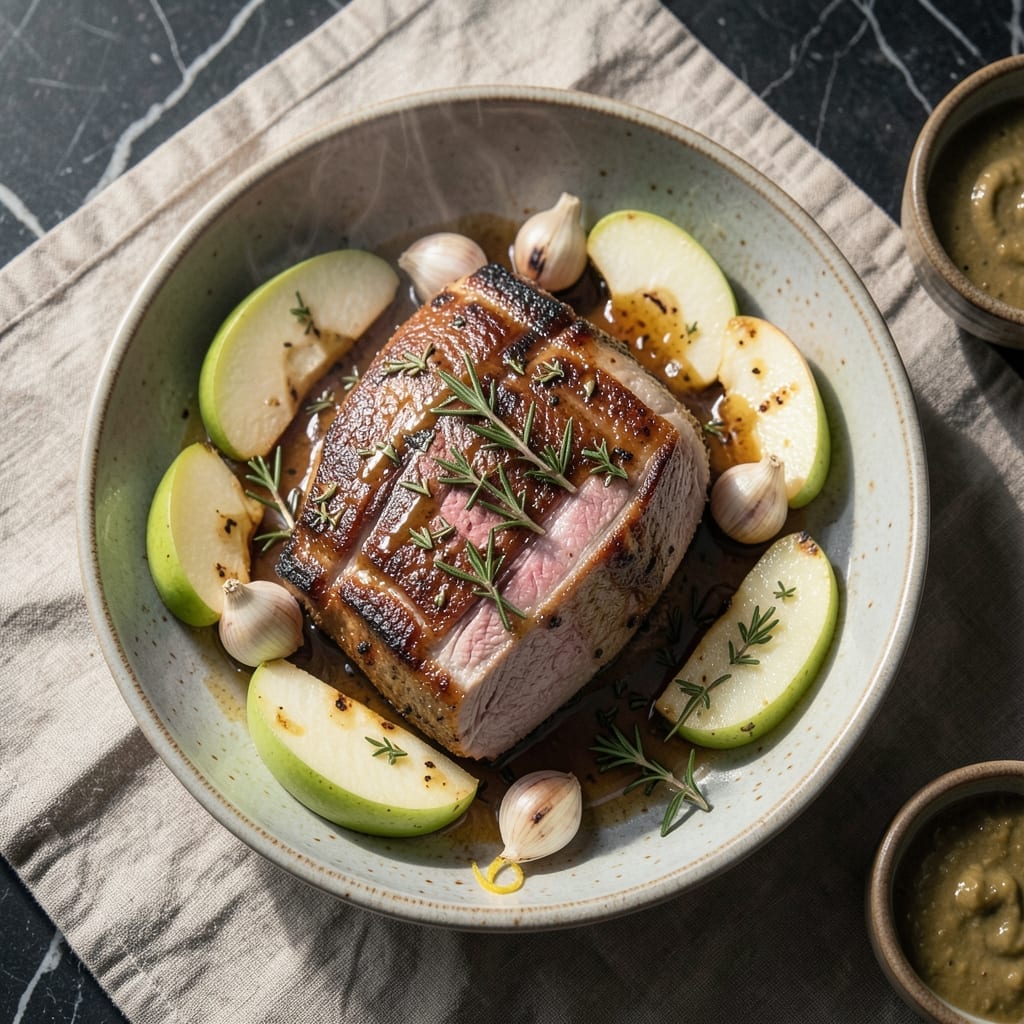 Pork Loin Recipe With Apples: Sweet and Savory Herb-Crusted Roast
