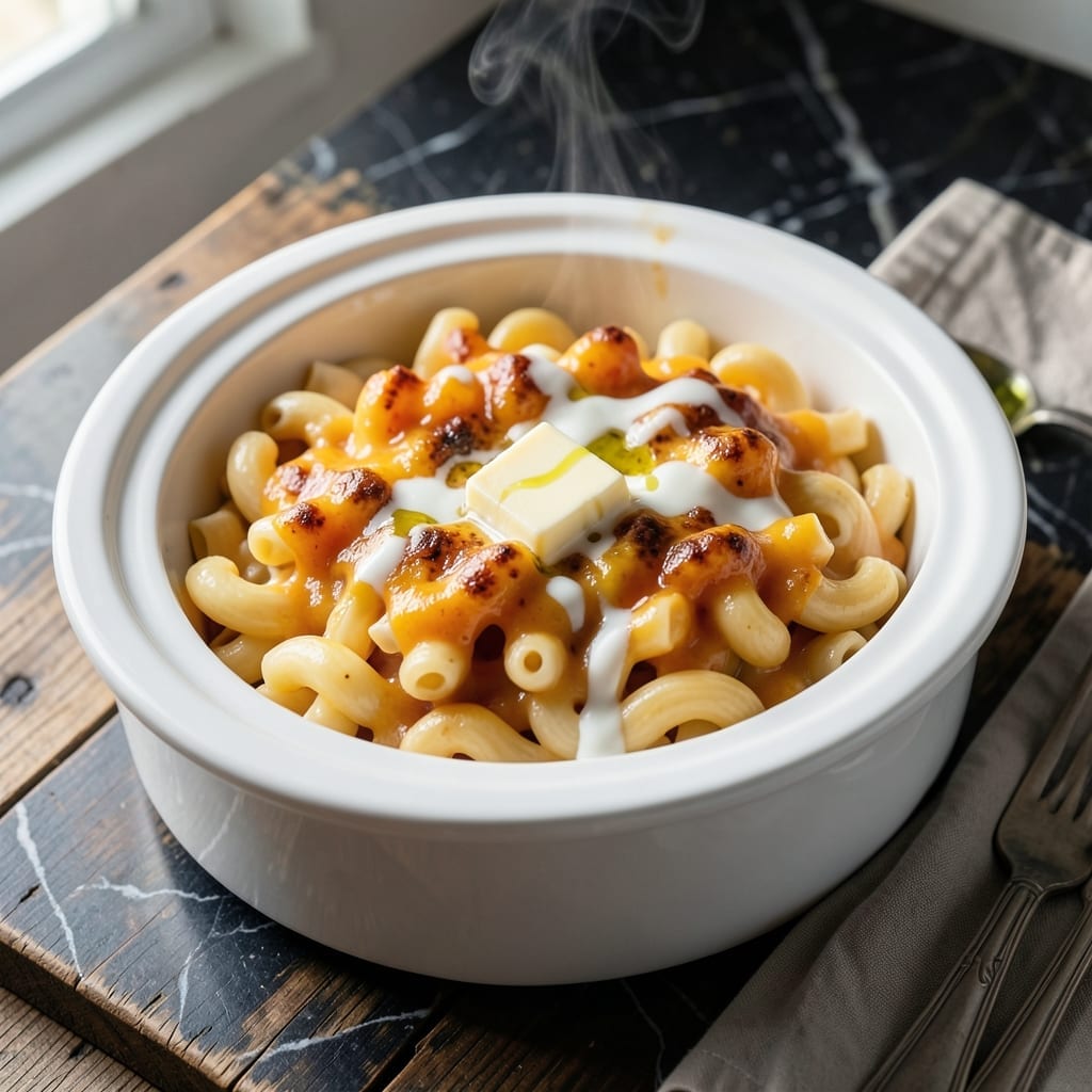 Recipe for Mac and Cheese in a Crock-Pot: Set-And-Forget Creamy Indulgence