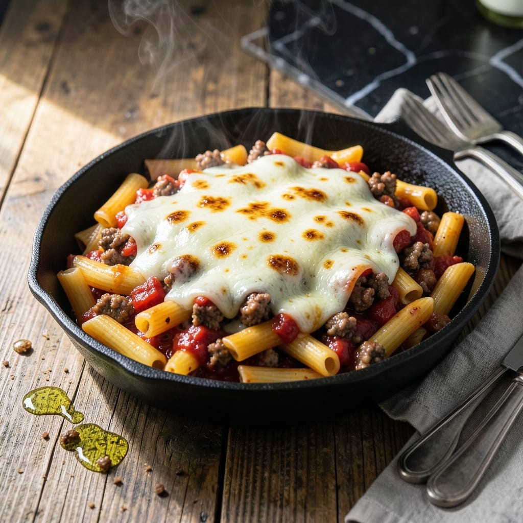 Easy Ziti Recipe With Meat: One-Pot Cheesy Family Feast