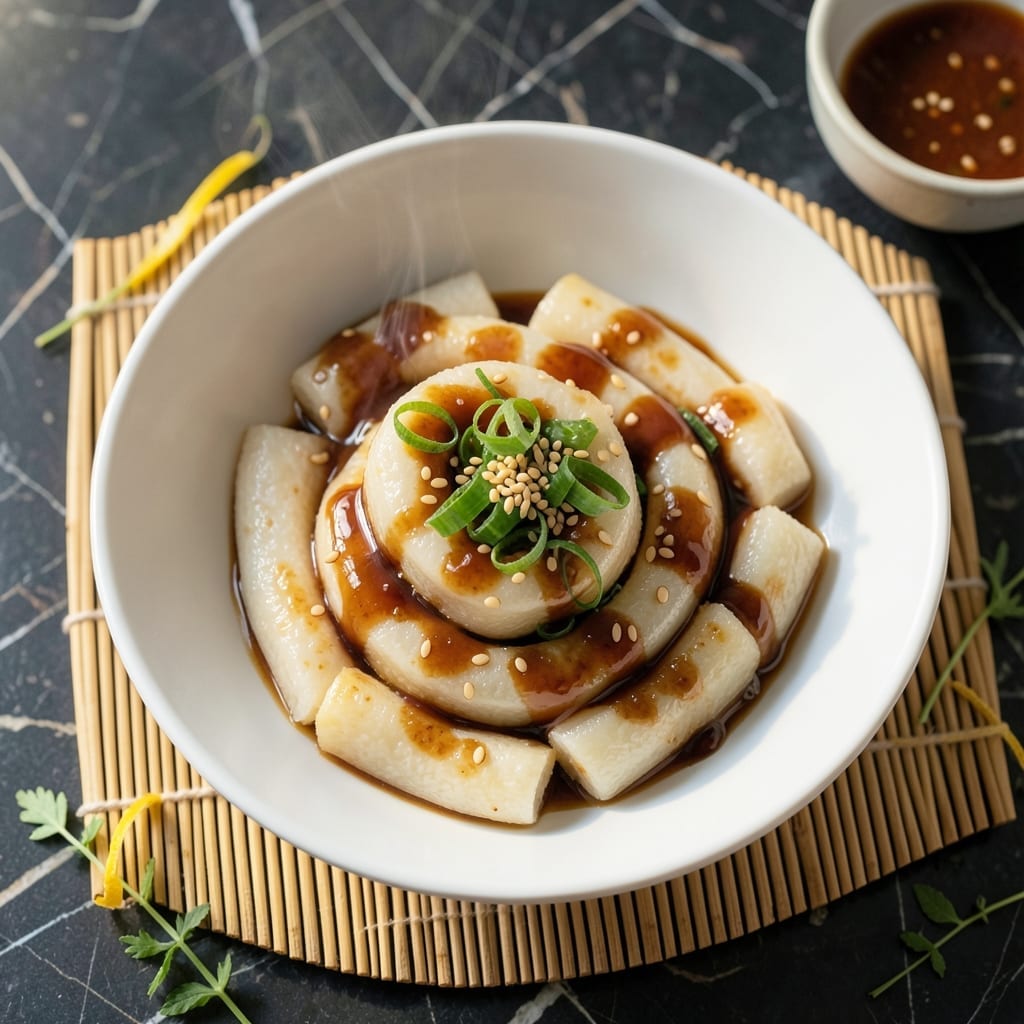 Korean Rice Cake Recipe With Rice Flour: Chewy Pillows With Sweet-Savory Glaze