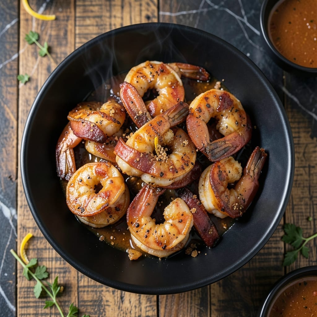 Barbecue Bacon Wrapped Shrimp Recipe: Smoky Grill-Free Bites Barbecue Bacon Wrapped Shrimp Recipe: Smoky Grill-Free Bites